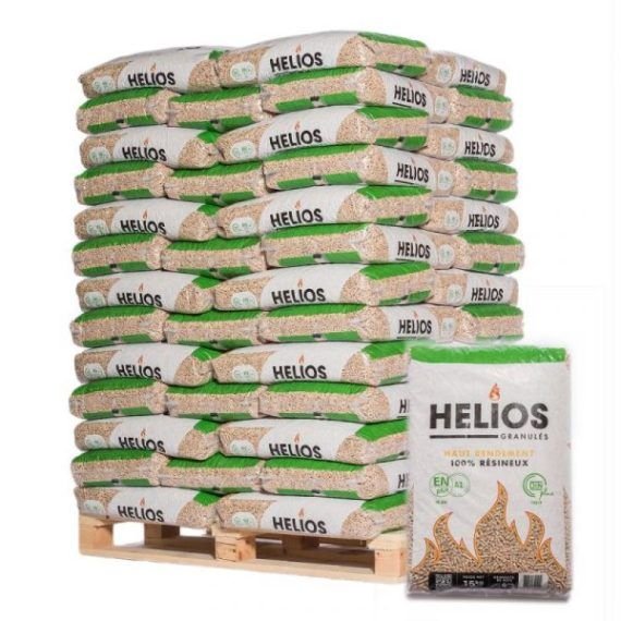 5 1 Palette de Pellets de Bois Helios (65 sacs de 15 kg) – Image 1